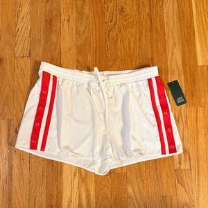 Wild Fable White and Red Athletic Shorts